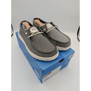 HEYDUDE Wendy Metallic Sparkle Charcoal Grey Women‎ Size 7 Coquette Kidcore NIB